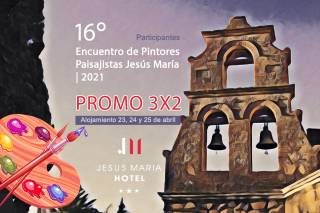 Promo 3x2 Alojamiento Encuentro de Pintores Paisajistas Jesús María